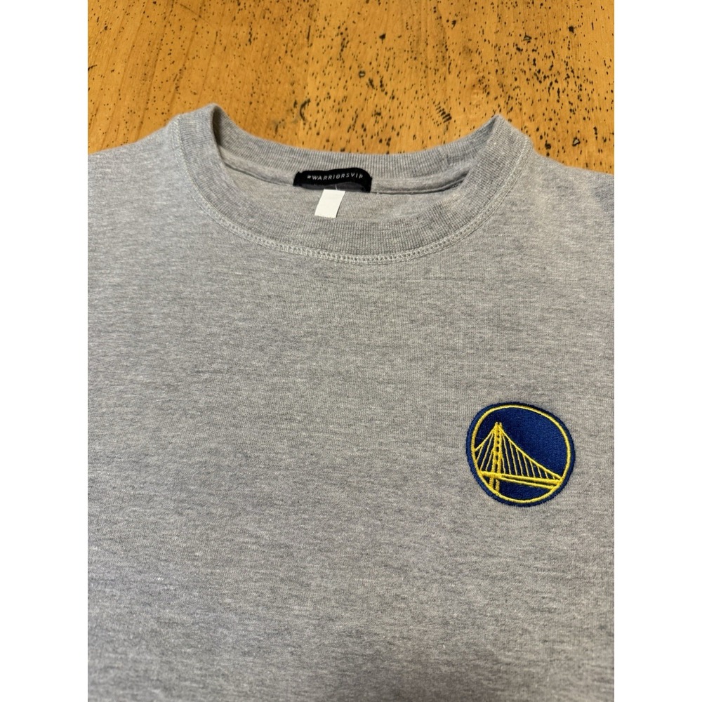 Golden State Warriors Sweatshirt Crew  Pullover VIP Collection Men Small‎ Gray